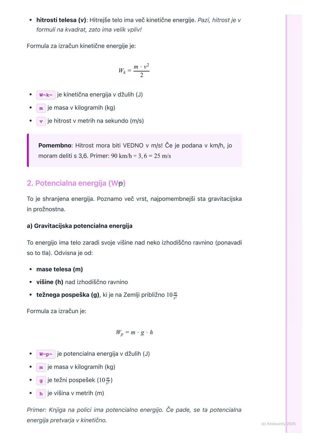 # Energija in njene oblike

Uvod v energijo

Energija je ena od osnovnih fizikalnih količin. V bistvu je to sposobnost telesa,
da opravlja d