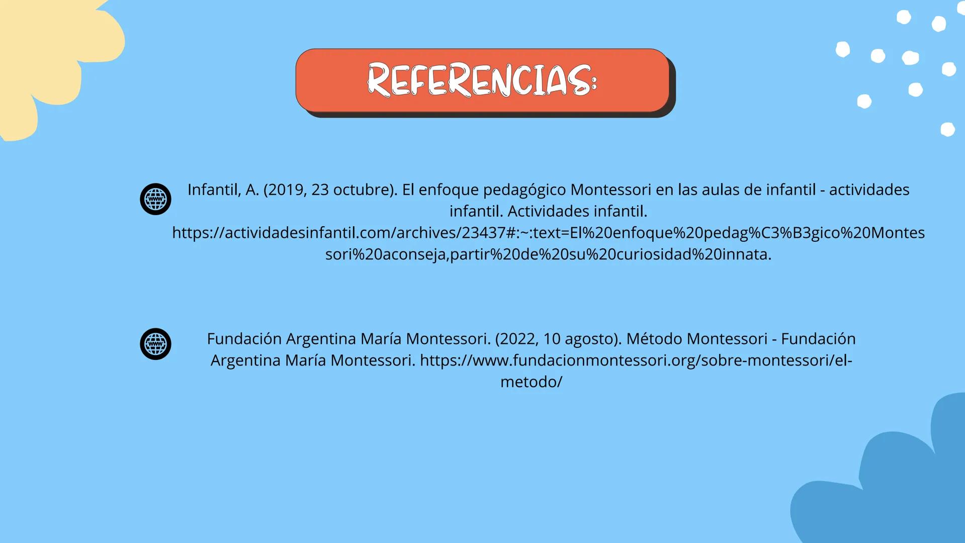 INTRODUCCIÓN
2
CONTENIDO TEÓRICO
ÍNDICE:
CONCLUSIONES
REFERENCIAS INTRODUCCIÓN:
La Dra. María Montessori (1870-1952) se inició en el trabajo