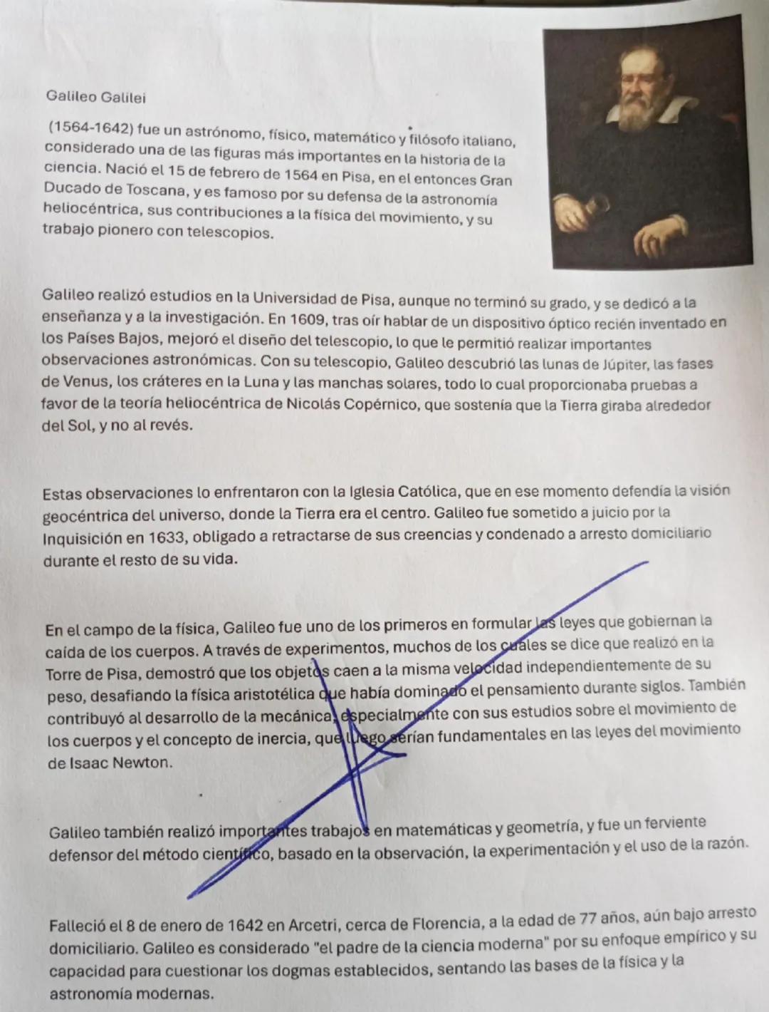 Galileo Galilei: Biografía del Astrónomo y Científico Italiano