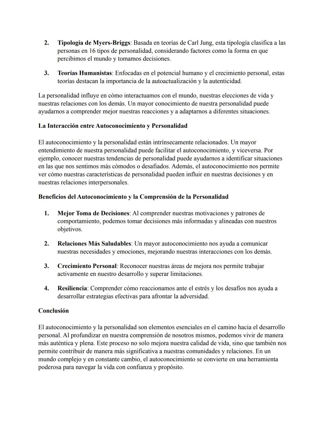 Autoconocimiento y Personalidad: Desarrollo Personal
El autoconocimiento y la personalidad son conceptos fundamentales en la psicología y el