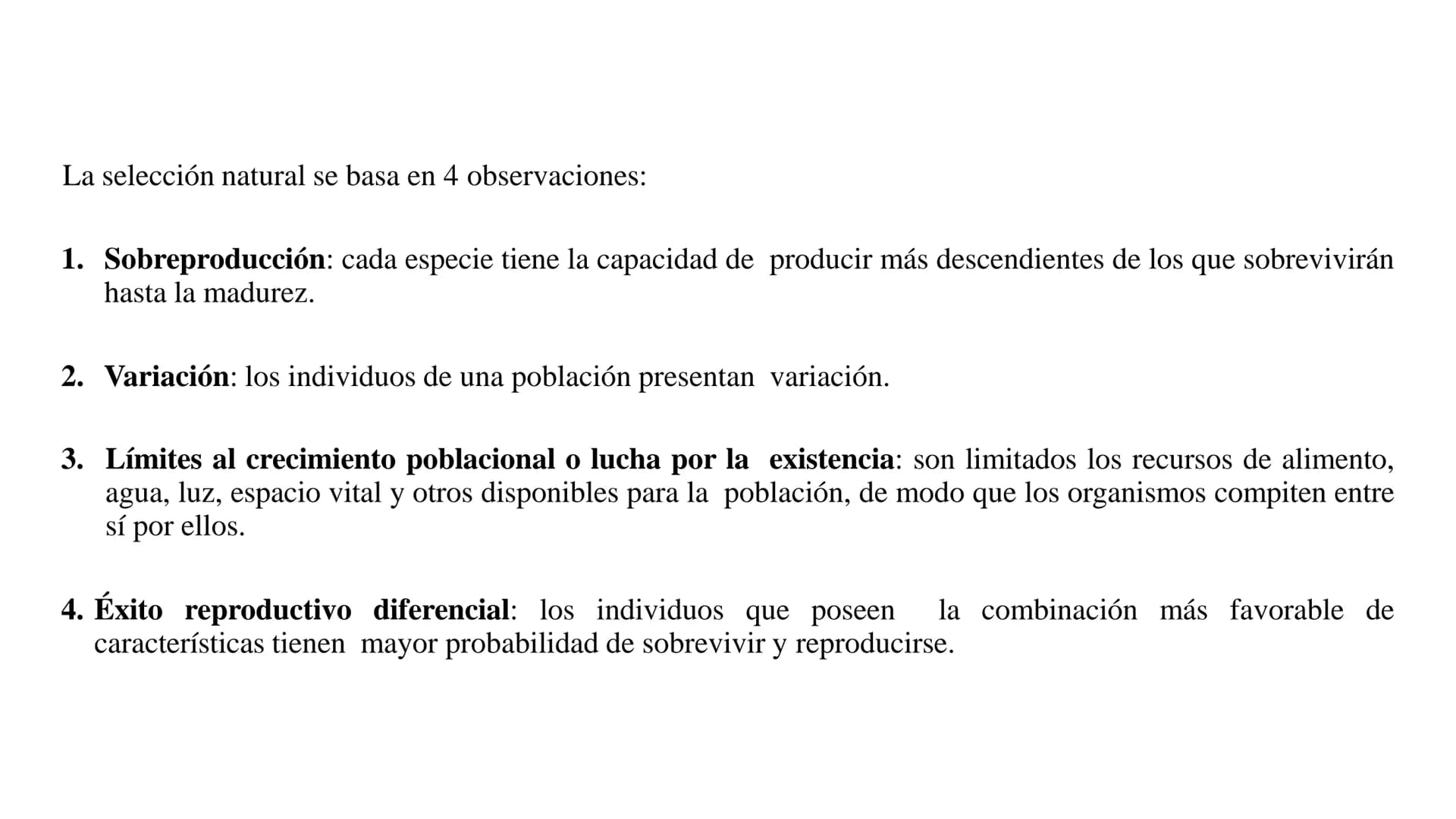 DEFINICIÓN
La evolución biológica es el proceso continuo de transformación
de las especies a través de cambios producidos en sucesivas
gener