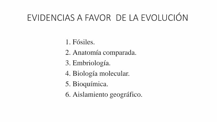 DEFINICIÓN
La evolución biológica es el proceso continuo de transformación
de las especies a través de cambios producidos en sucesivas
gener