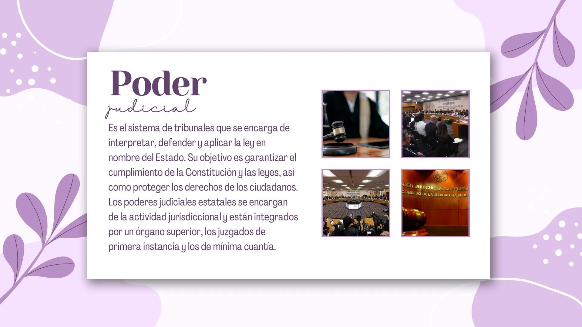 Poderes de la
Unión ¿Qué son?
Los Poderes de la Unión en México se refieren
a las tres ramas del gobierno federal que
tienen la responsabili