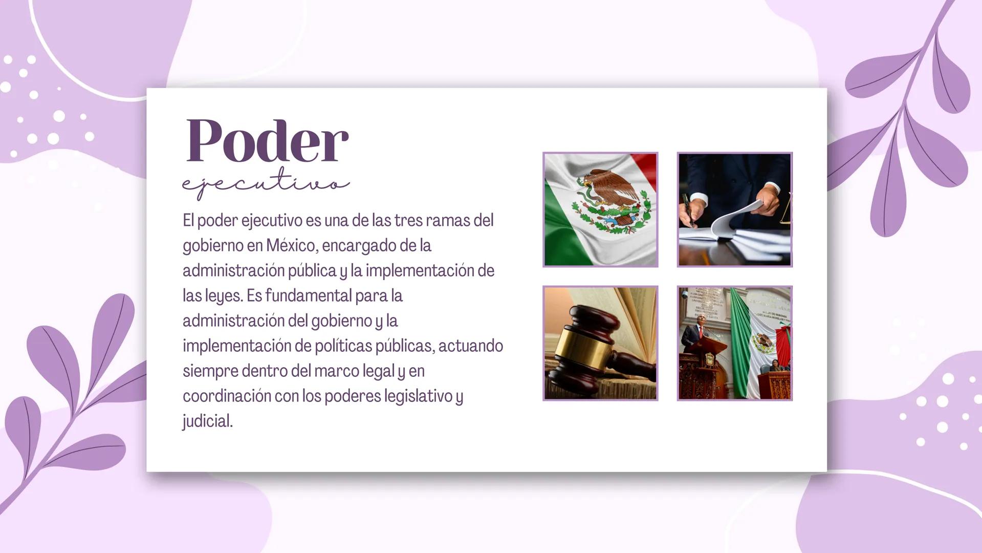 Poderes de la
Unión ¿Qué son?
Los Poderes de la Unión en México se refieren
a las tres ramas del gobierno federal que
tienen la responsabili