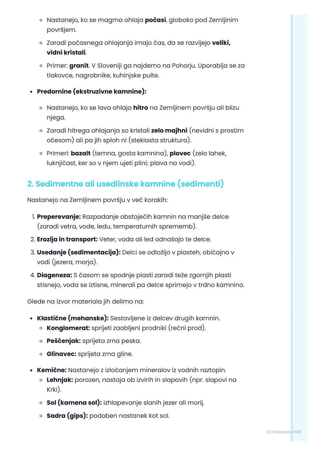 # Kamnine in minerali

Uvod v kamnine in minerale

Kamnine in minerali so osnovni gradniki Zemljine skorje, imenovane
litosfera. Vse, po čem