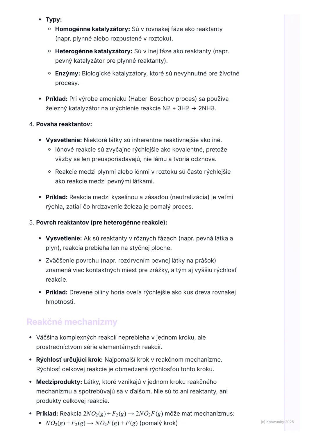 # Chemická kinetika

## Prehľad / Úvod

Chemická kinetika je oblasť chémie, ktorá sa zaoberá štúdiom rýchlosti,
akou prebiehajú chemické rea