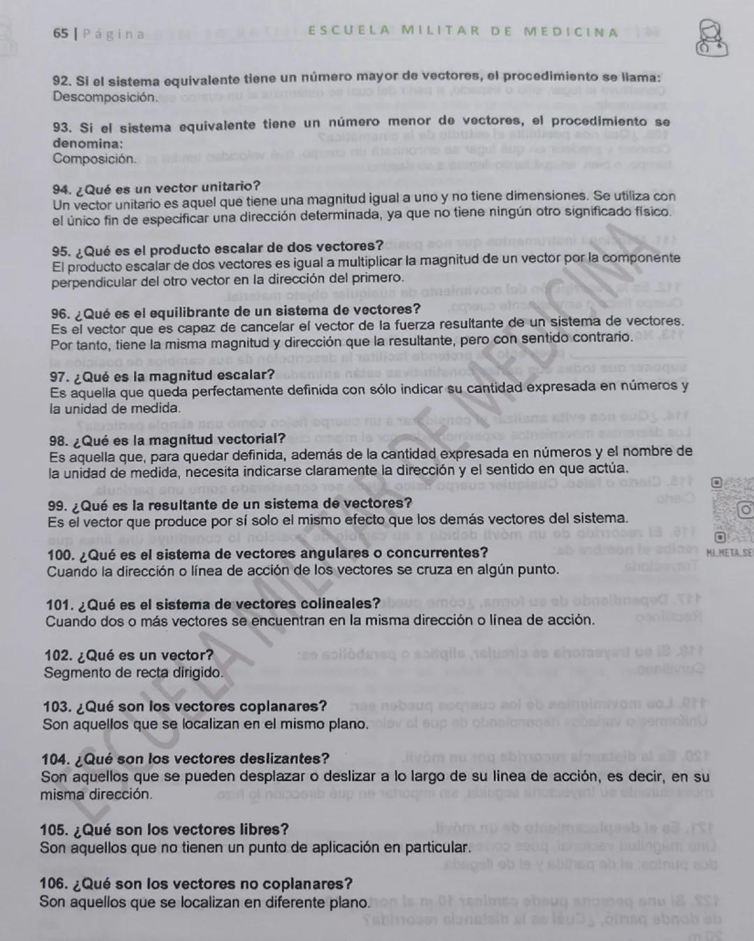 # Primer Tema:

# Vectores.

• Para definir las magnitudes escalares
se requiere la cantidad expresada
en números y nombre de la unidad
de m