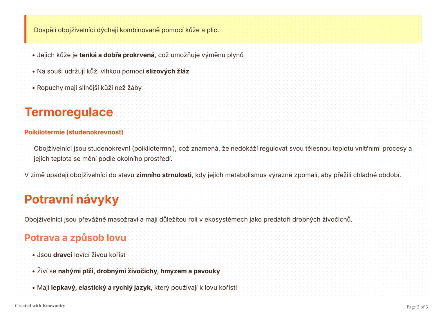 Charakteristické znaky obojživelníků
Přehled hlavních znaků a vlastností obojživelníků včetně jejich fyzických charakteristik, dýchání, term