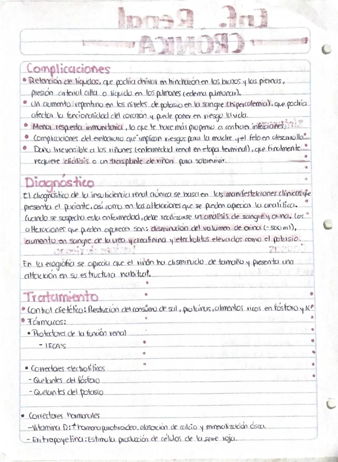 Enf. Renal
-CRONICA
consiste en el deterioro progresivo e inreversible de la función renal
Cuando el filhado glomerular care por debajo del 