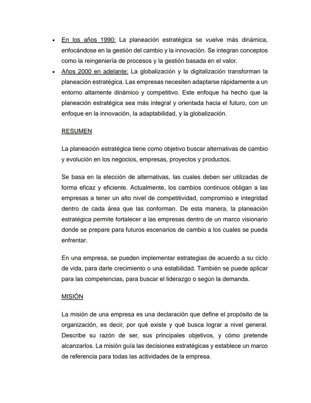 CONTENIDO
• ¿QUÉ ES?
• ORIGEN
EVOLUCIÓN
• RESUMEN
•
MISIÓN
• VISIÓN
• OBJETIVOS
CONCLUSIÓN ¿QUÉ ES?
La planeación estratégica es un proceso 