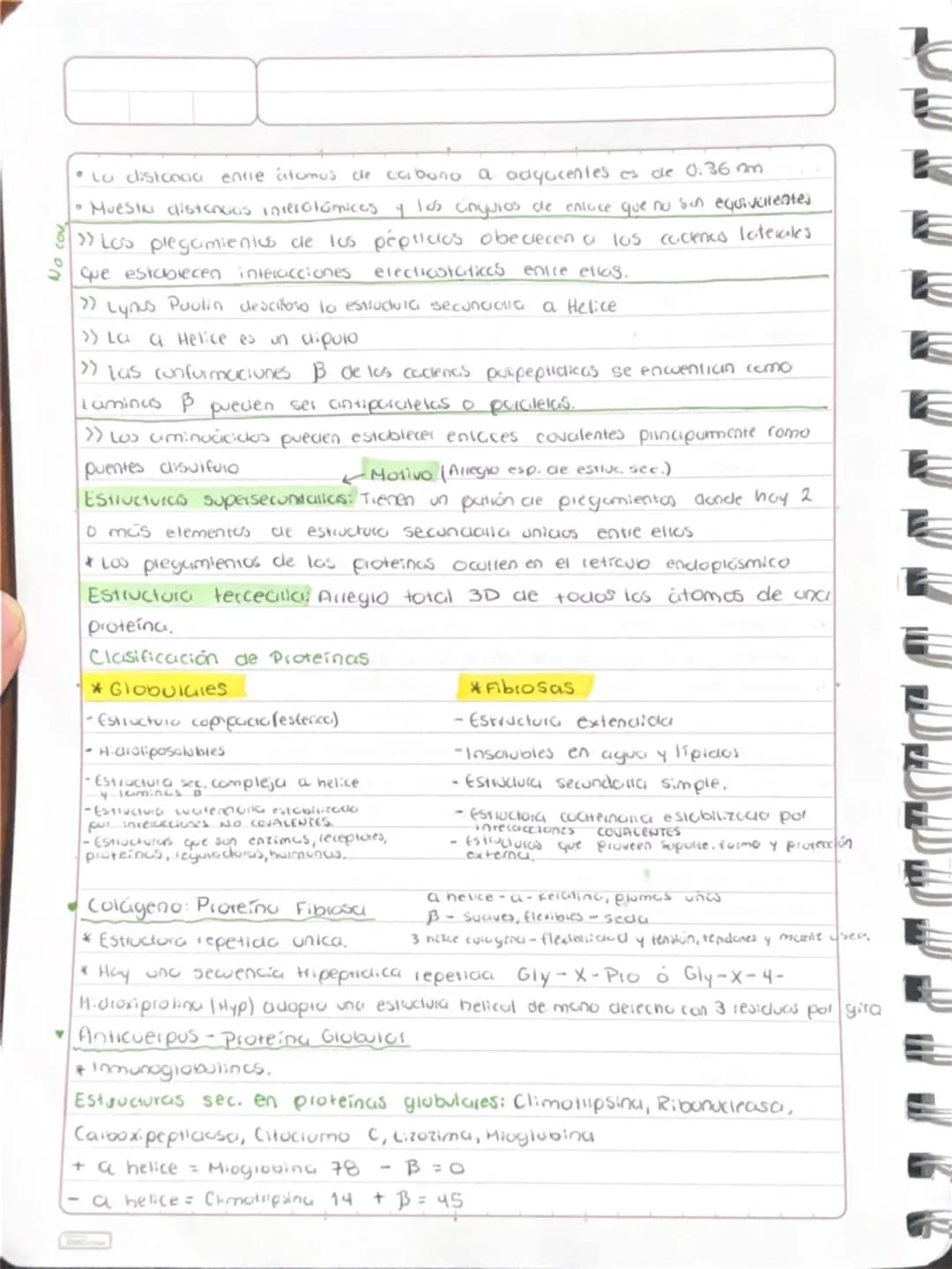 bioquímica
TEMA SAMINOACIDOS Y PROTEINAS
Aminoácido: Biomolécula anfotérica caracterizada por un grupa ácido, un
grupo amino (base), una cad