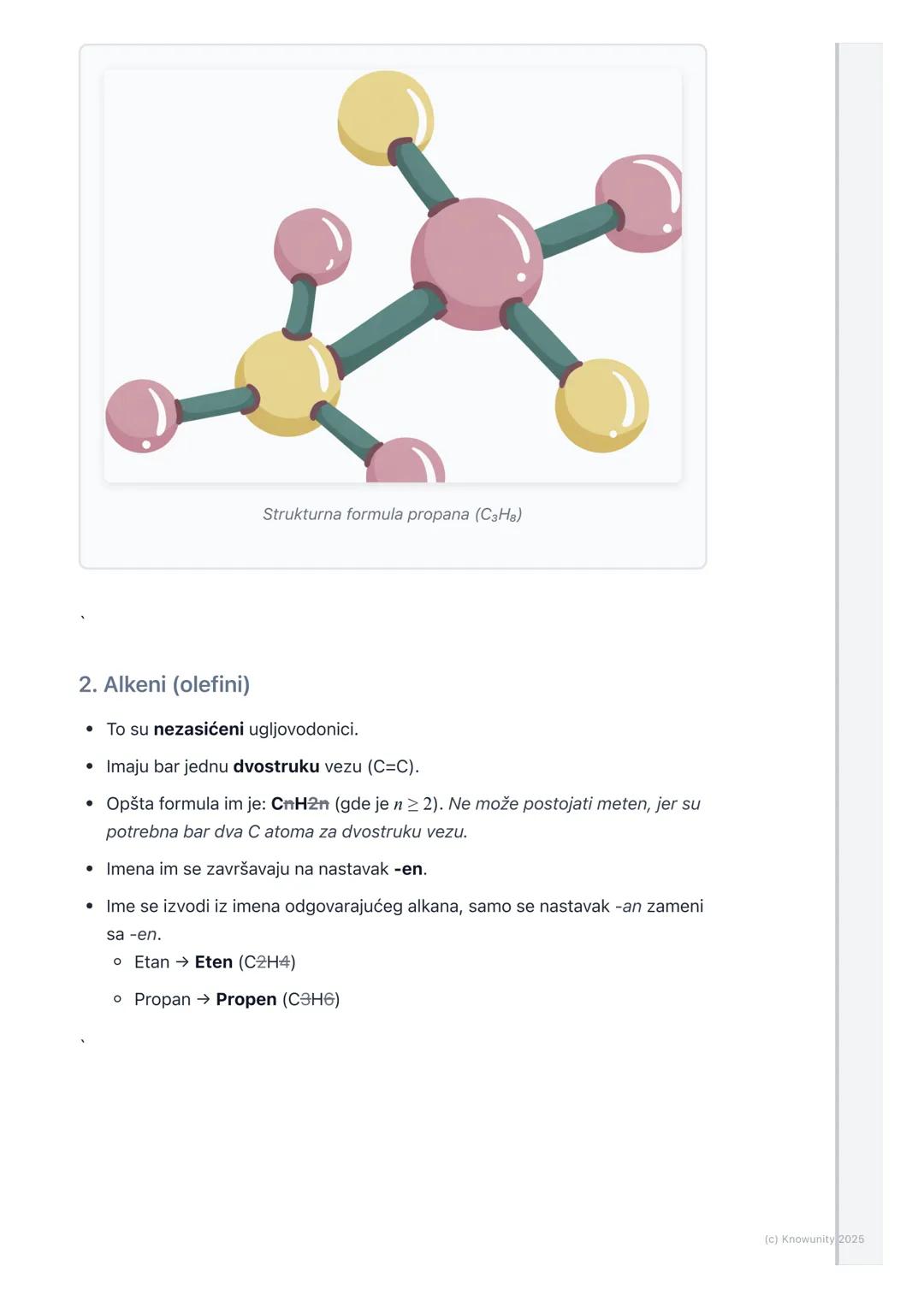 # Ugljovodonici

## Uvod u ugljovodonike

Ugljovodonici su najjednostavnija organska jedinjenja. Zovu se tako jer su
izgrađeni samo od atoma