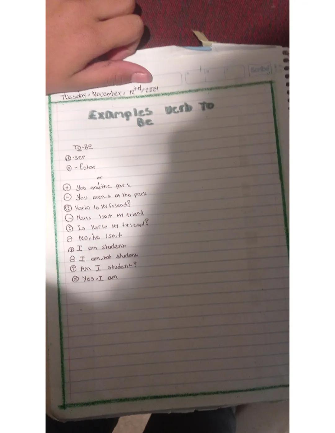 Ejemplos y Uso del Verbo To-Be en Inglés