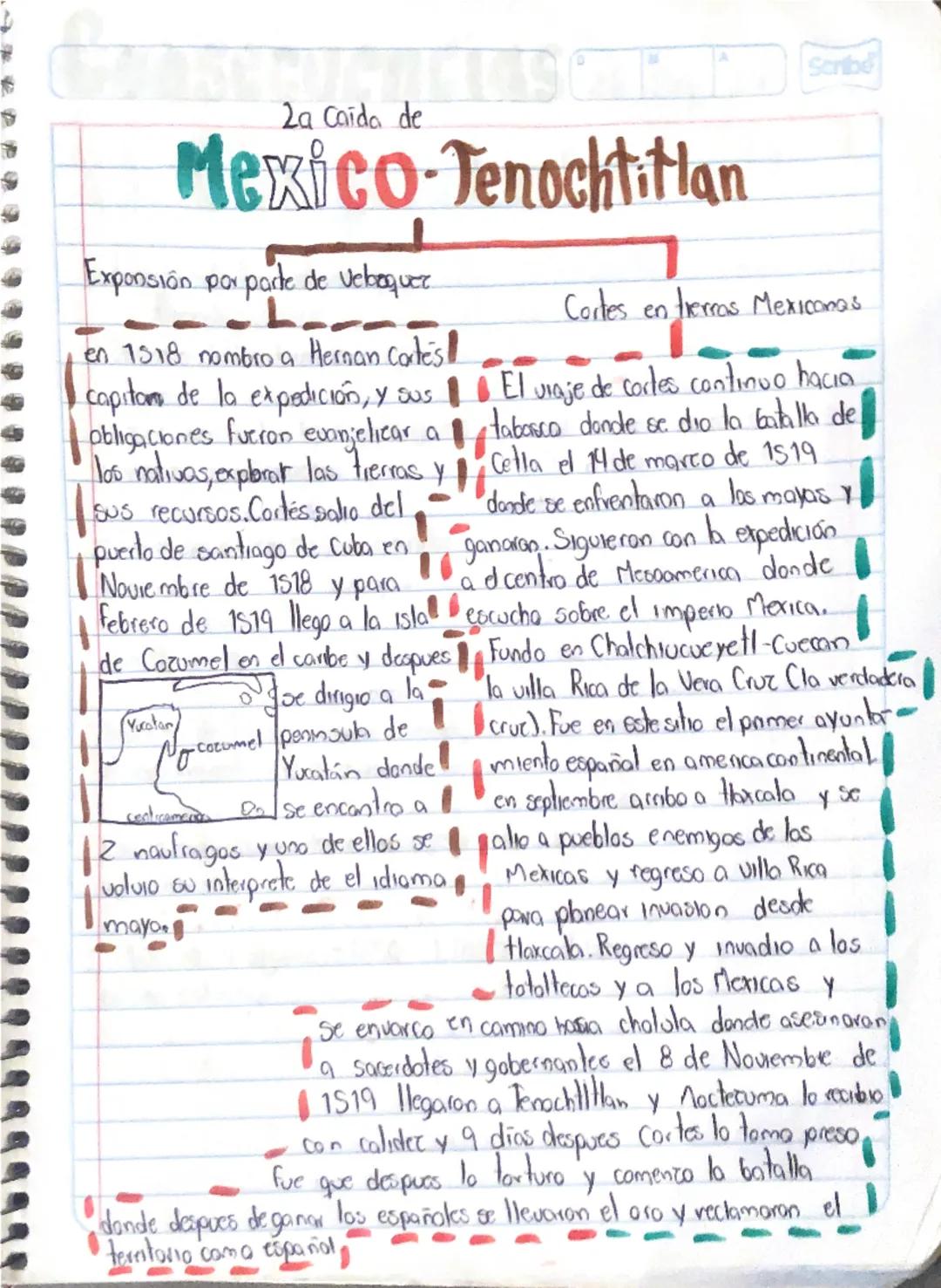 La Caida de
Mexico Tenochtitlan
Expansion por parte de veboquer.
L
en 1518 nombro a Hernan Corte's!
capiton de la expedición, y sus
obligaci
