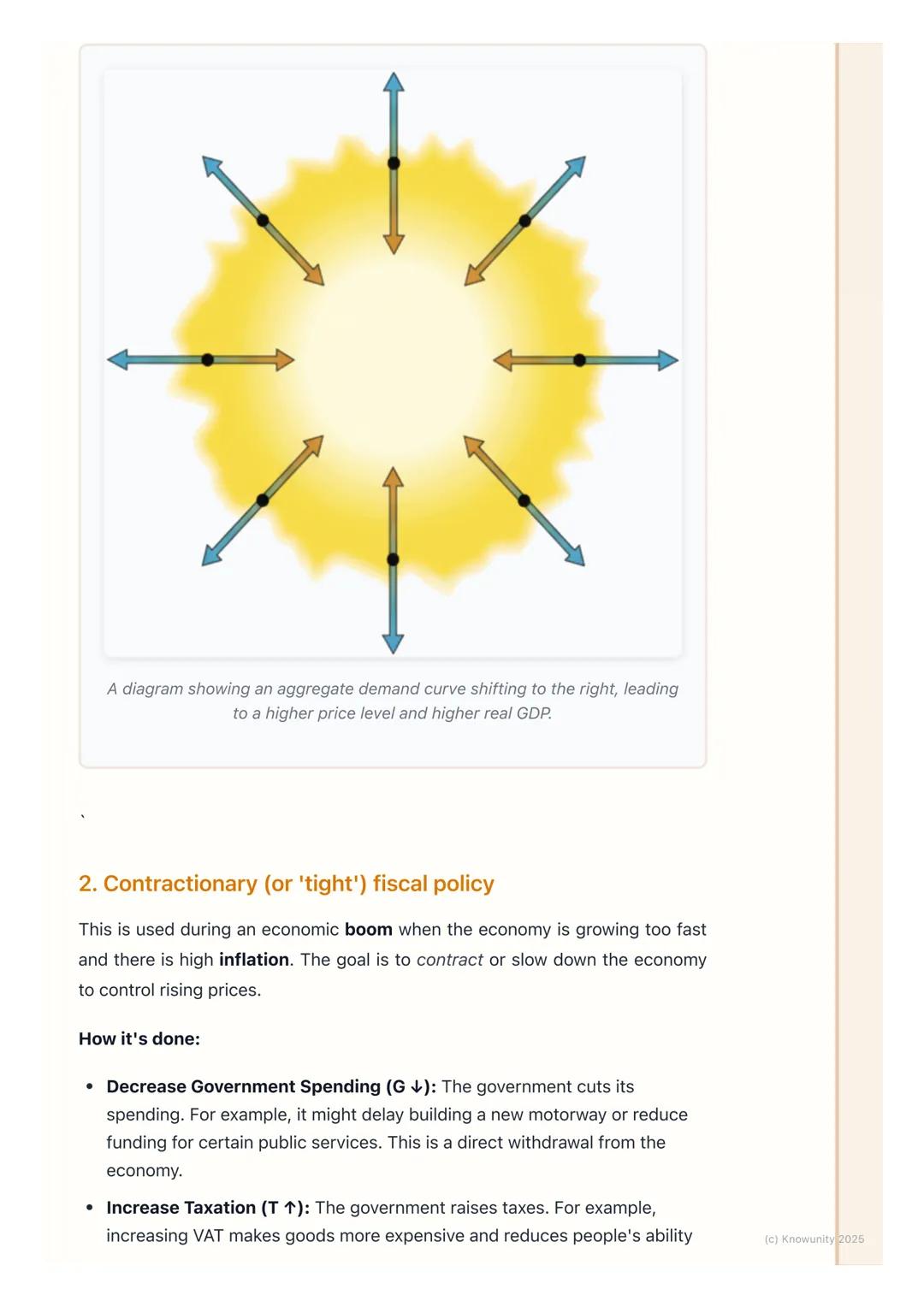 # Fiscal Policy

What is fiscal policy?

Fiscal policy is how the government uses its own spending and the taxes it
collects to influence th