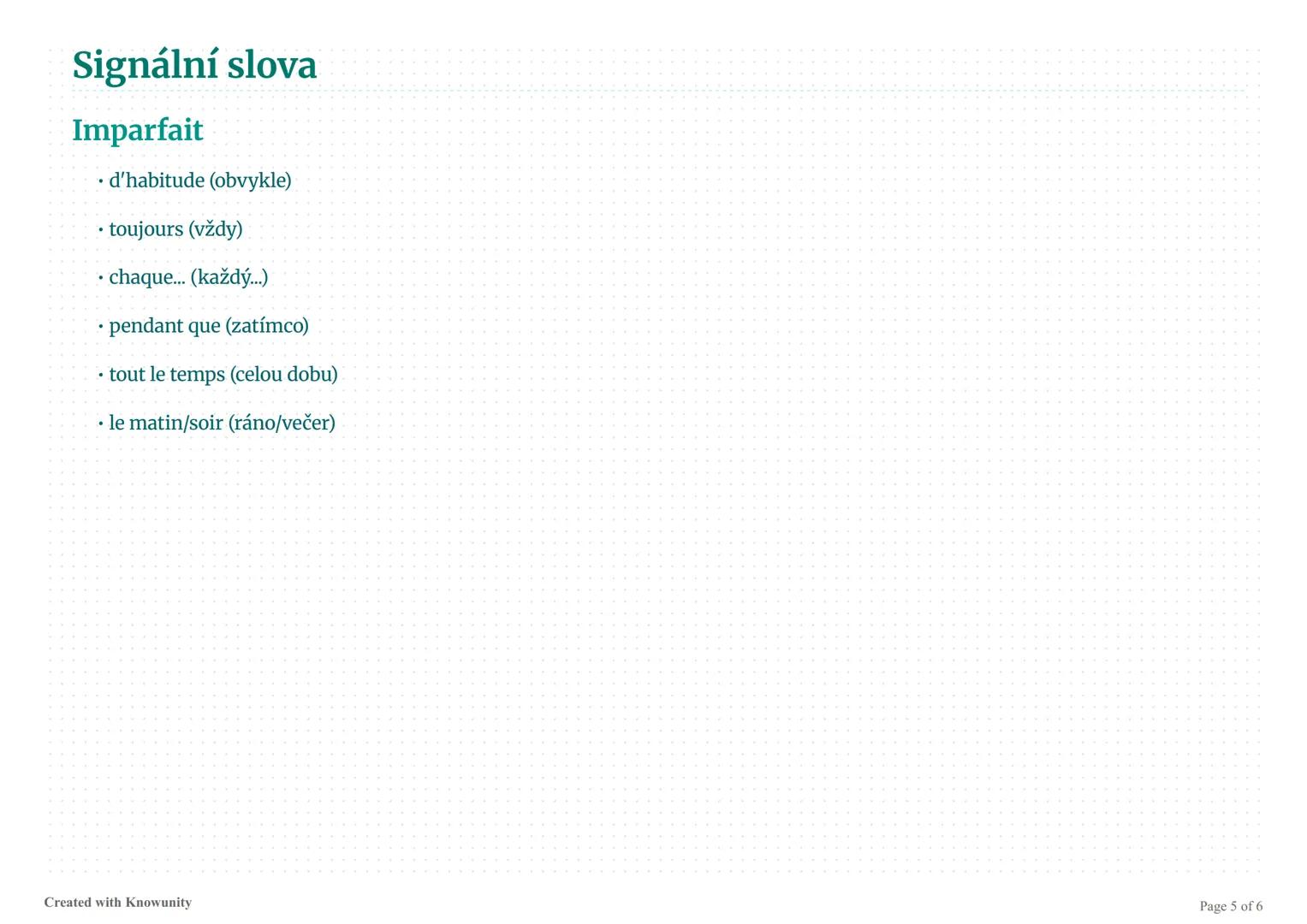 # Rozdíl mezi imparfait a passé composé ve
francouzštině

Přehled dvou základních minulých časů ve francouzštině - imparfait a passé composé