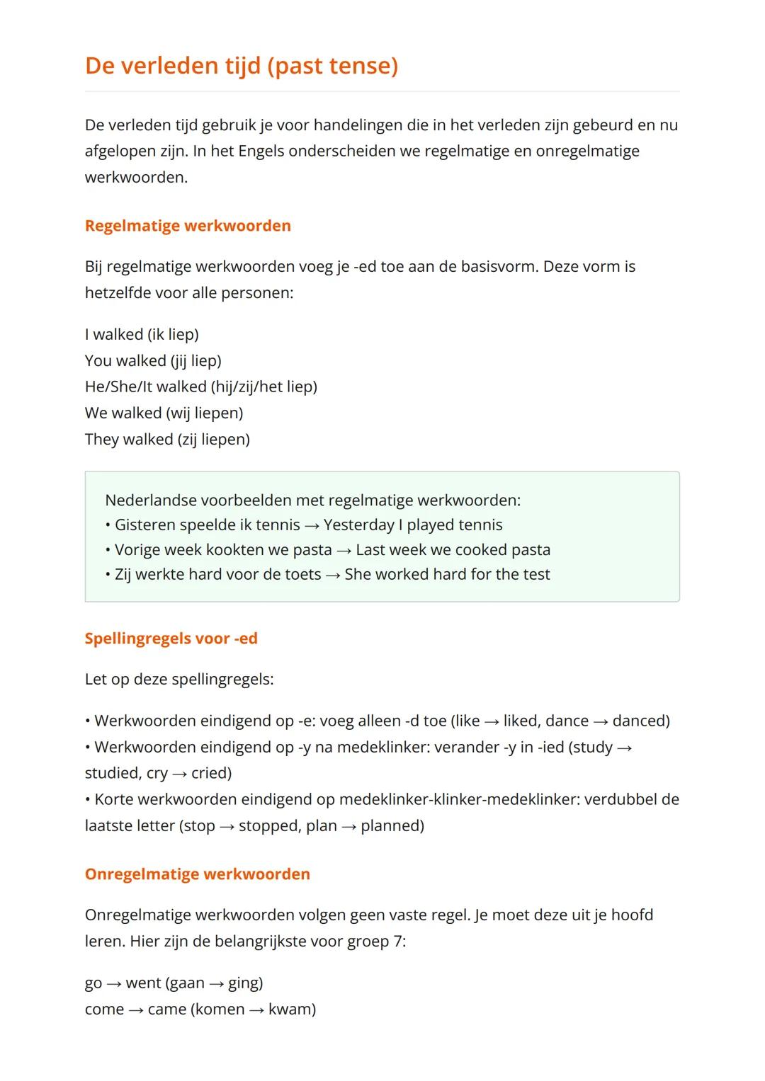 Engelse werkwoordstijden:
tegenwoordige en verleden tijd
Leer de basisregels van Engelse werkwoordstijden met praktische
voorbeelden
Engels 