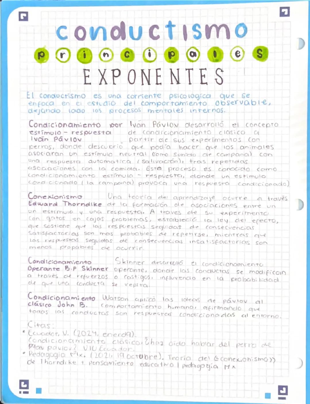ง
conductismo
P
i
nc
р
e S
EXPONENTES
El conductismo es una corriente psicologica que se
enfoca en el estudio del comportamiento observable,