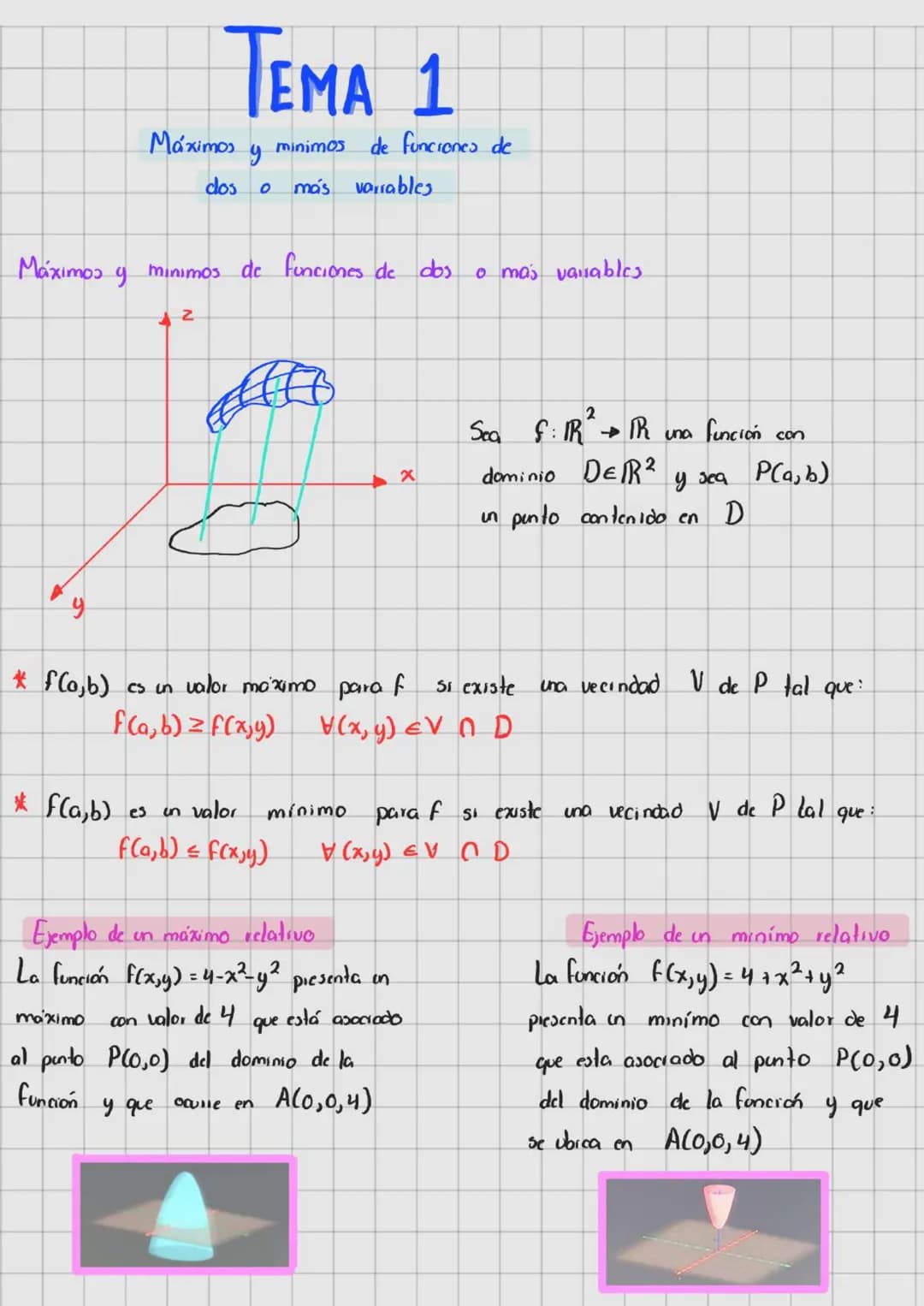 Temario
1 Máximos y minimos
2= Funciones Vectoriales
3: Integrales de línea
4- Integrales multiples
de funciones de dos 。 mais variables y o