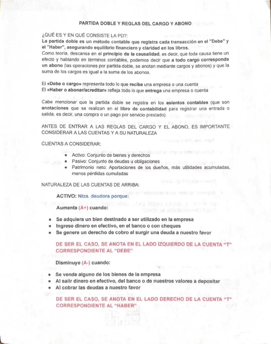 PARTIDA DOBLE Y REGLAS DEL CARGO Y ABONO LIN
¿QUÉ ES Y EN QUÉ CONSISTE LA PD?:
La partida doble es un método contable que registra cada tran