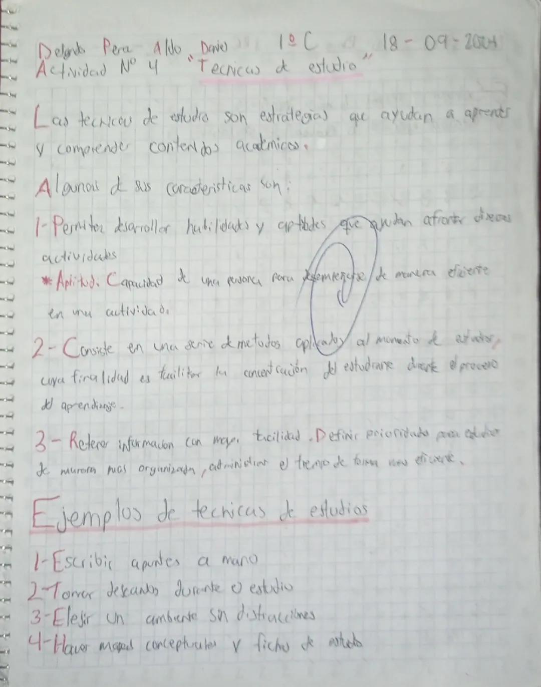 Delands Pera Aldo Dave 1°C 18-09-2004
Actividad No 4
Tecnica de estudio"
Las tecnicou de estudio son estrategias que ayudan a aprents
V comp