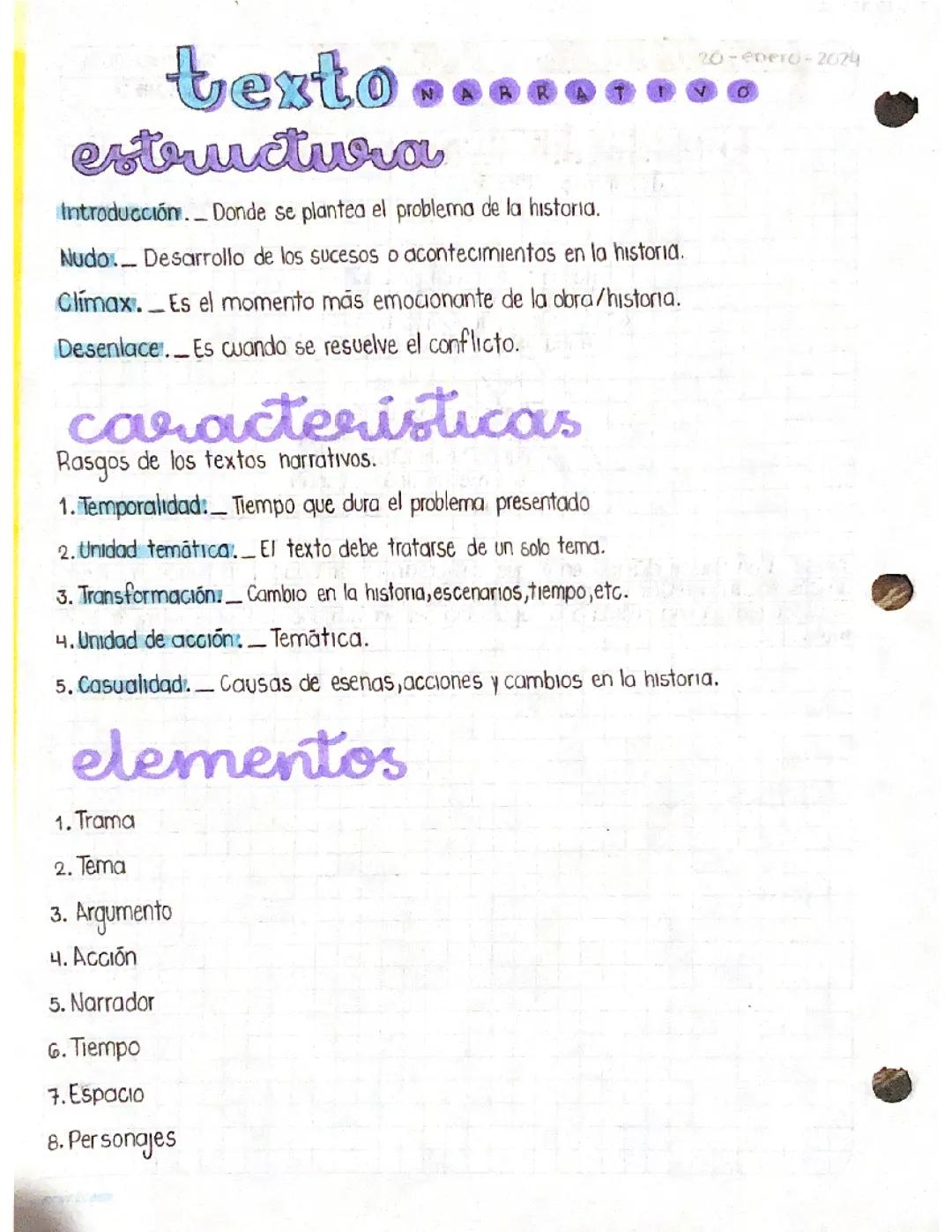 Explorando Textos Narrativos: Estructura y Elementos