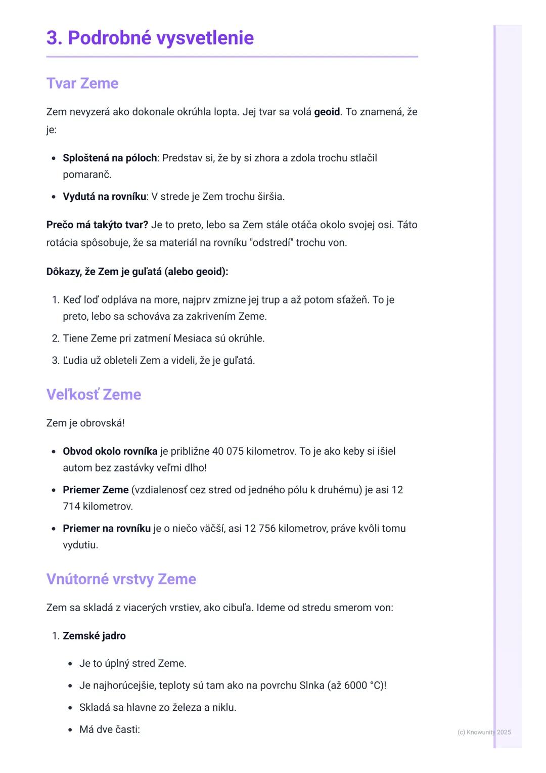 # Naša planéta Zem

## 1. Úvod do našej planéty Zem

Zem je naša domovská planéta a je to tretia planéta od Slnka. Je veľmi dôležité,
aby sm