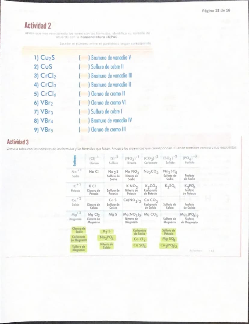Página 1 de 16
QUÍMICA I
NOMENCLATURA DE FUNCIONES QUIMICAS INORGÁNICAS J/21/nov/2024
JAM
Reglas de nomenclatura
La nomenclatura quimica es 