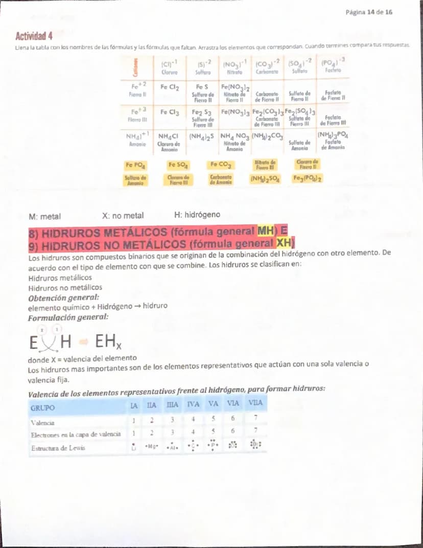 Página 1 de 16
QUÍMICA I
NOMENCLATURA DE FUNCIONES QUIMICAS INORGÁNICAS J/21/nov/2024
JAM
Reglas de nomenclatura
La nomenclatura quimica es 