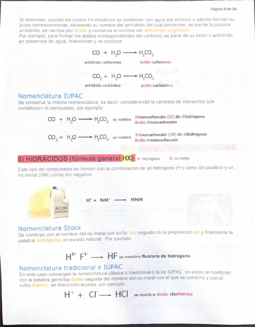 Página 1 de 16
QUÍMICA I
NOMENCLATURA DE FUNCIONES QUIMICAS INORGÁNICAS J/21/nov/2024
JAM
Reglas de nomenclatura
La nomenclatura quimica es 