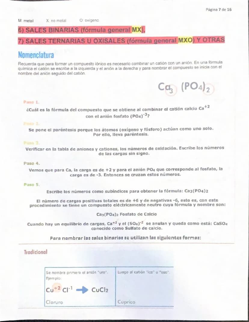 Página 1 de 16
QUÍMICA I
NOMENCLATURA DE FUNCIONES QUIMICAS INORGÁNICAS J/21/nov/2024
JAM
Reglas de nomenclatura
La nomenclatura quimica es 