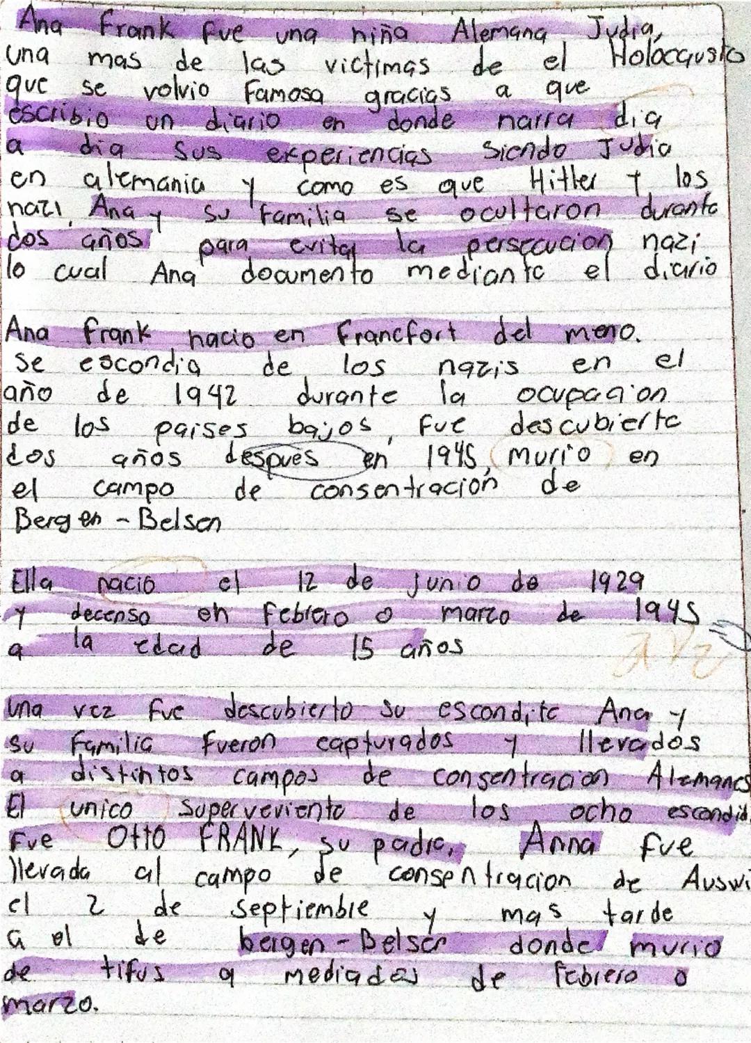 Ana Frank fue una niña Alemana Judia,
Una mas de las victimas de el Holocausto
que se volvio Famosa gracias a que
escribio un diario en dond