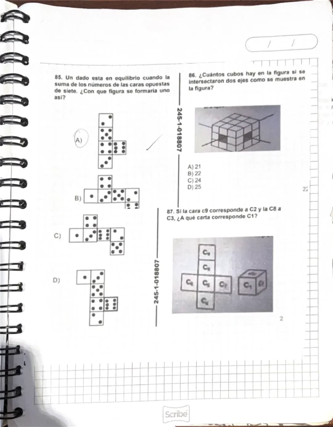 MATEMÁTICAS
1. Se sabe que en una población una de cada
ocho personas es niño. Si en una fiesta de
esa población hay 400 personas. ¿Cuántos
