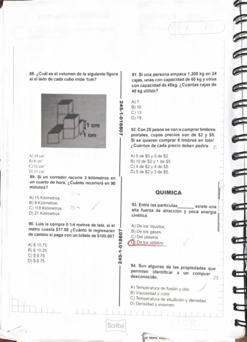 MATEMÁTICAS
1. Se sabe que en una población una de cada
ocho personas es niño. Si en una fiesta de
esa población hay 400 personas. ¿Cuántos
