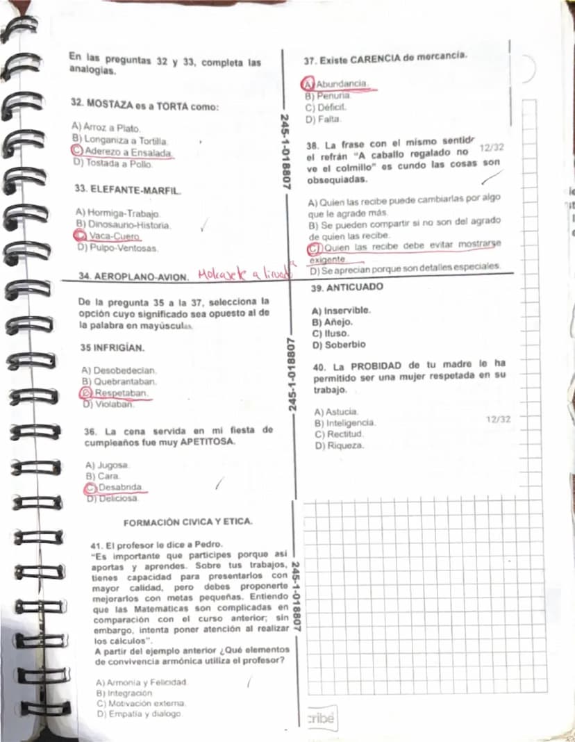 MATEMÁTICAS
1. Se sabe que en una población una de cada
ocho personas es niño. Si en una fiesta de
esa población hay 400 personas. ¿Cuántos
