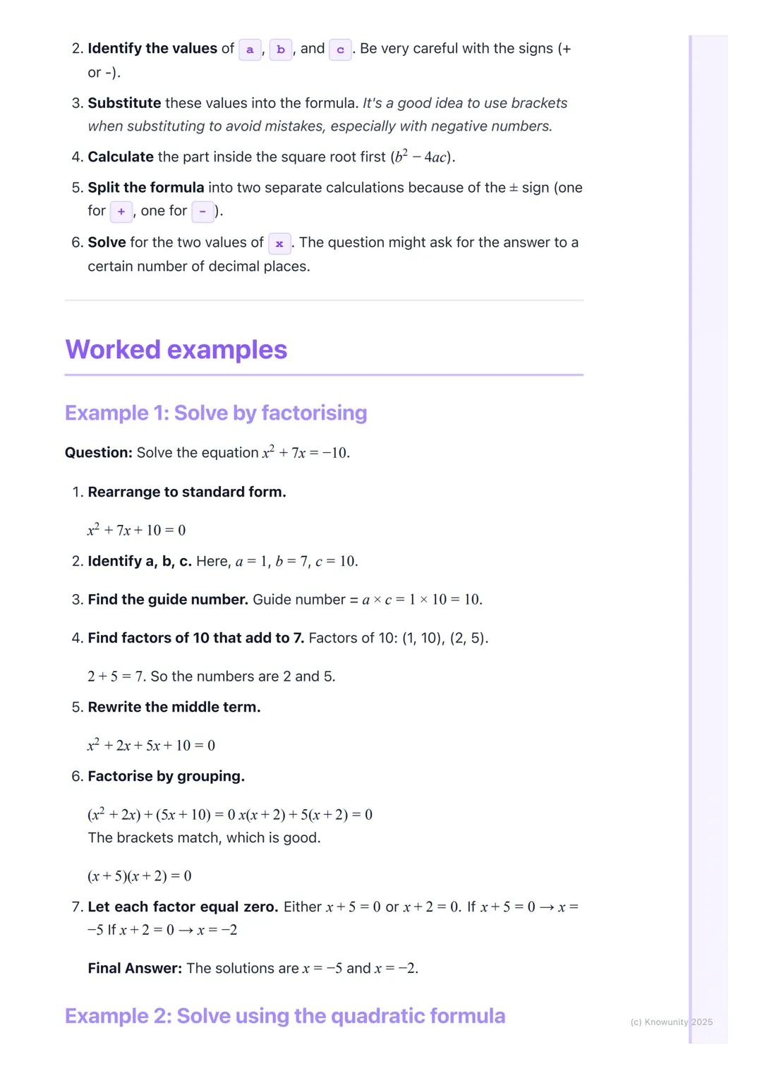 # Quadratic Equations

## What are quadratic equations?

A quadratic equation is a type of algebra equation where the highest power of
the v