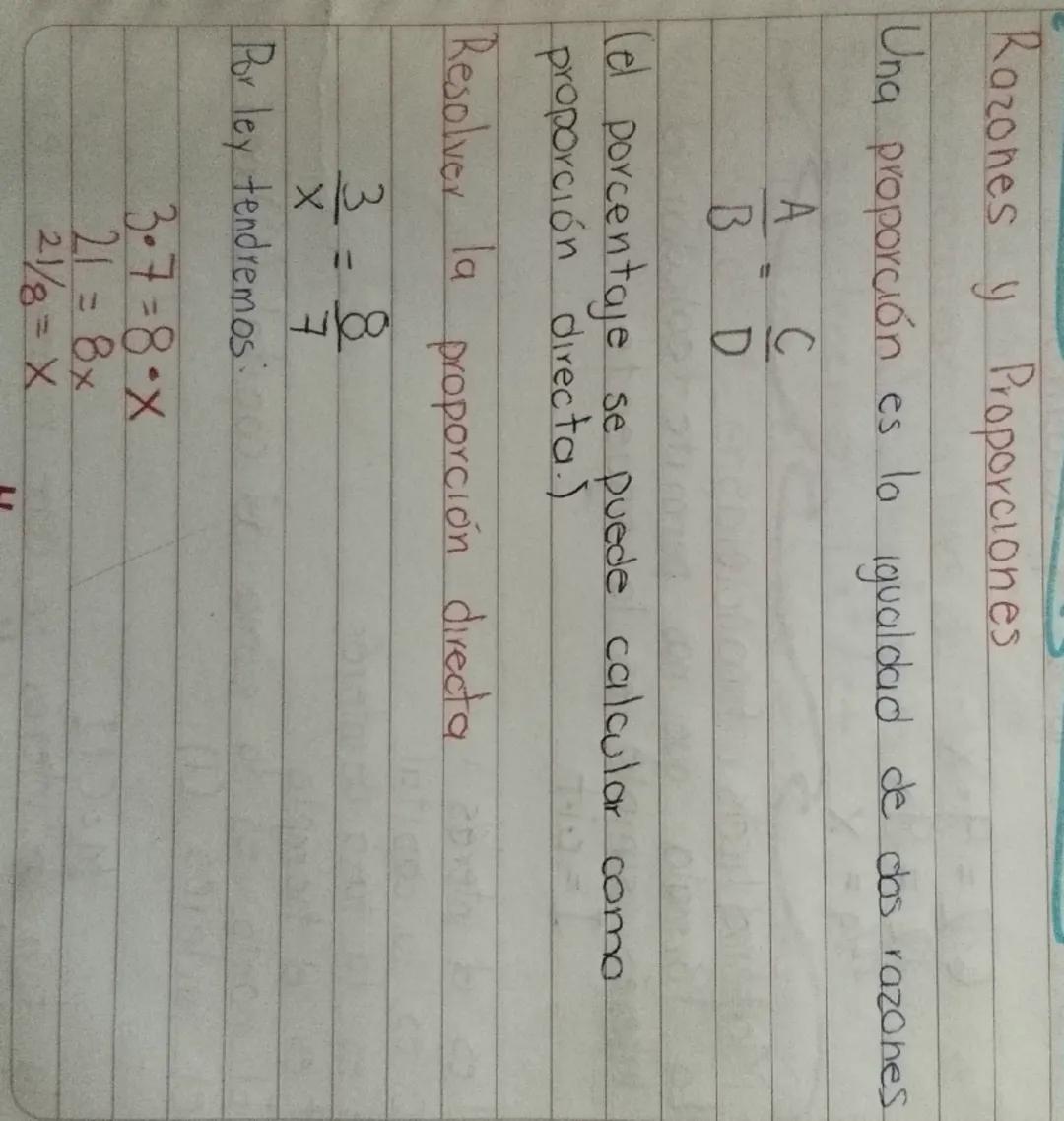 Comprendiendo Razones y Progresiones