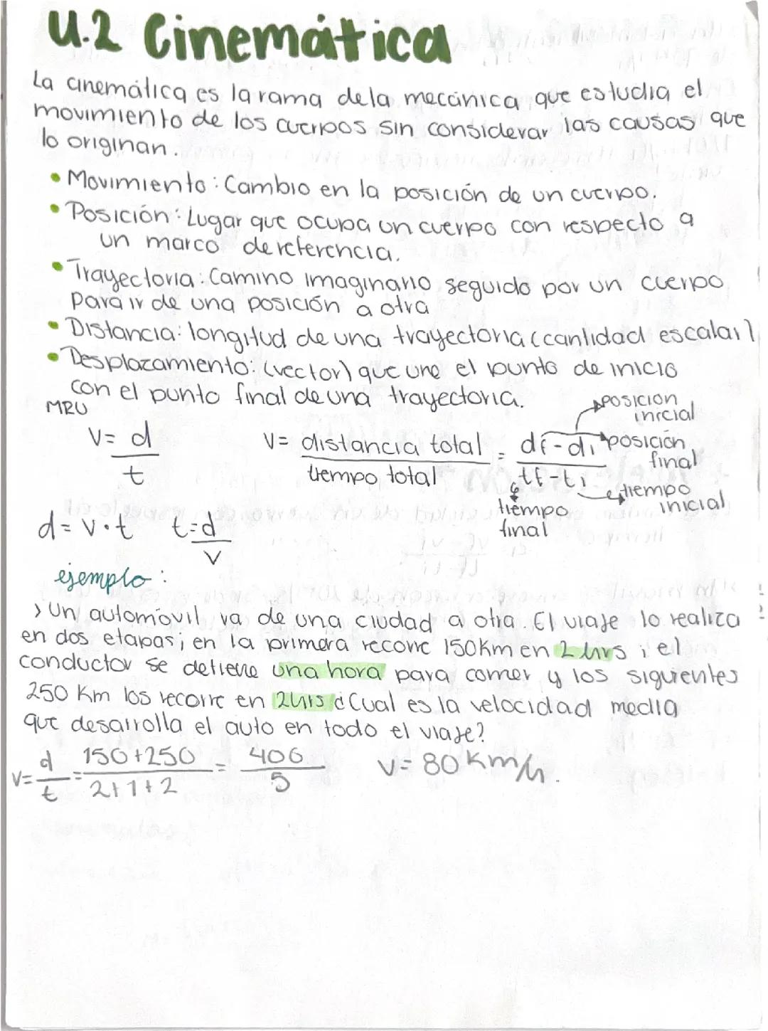 Física: Conceptos de Aceleración, MRU y MRUA