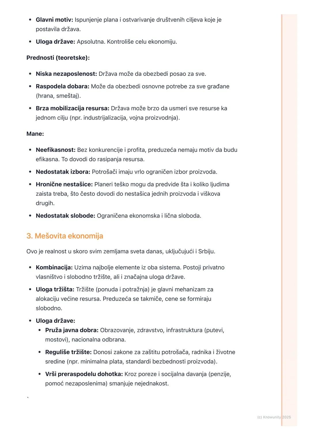 # Ekonomski sistemi

Uvod u ekonomske sisteme

Svako društvo mora da odgovori na tri osnovna ekonomska pitanja:

1. ŠTA proizvoditi? (Koje r