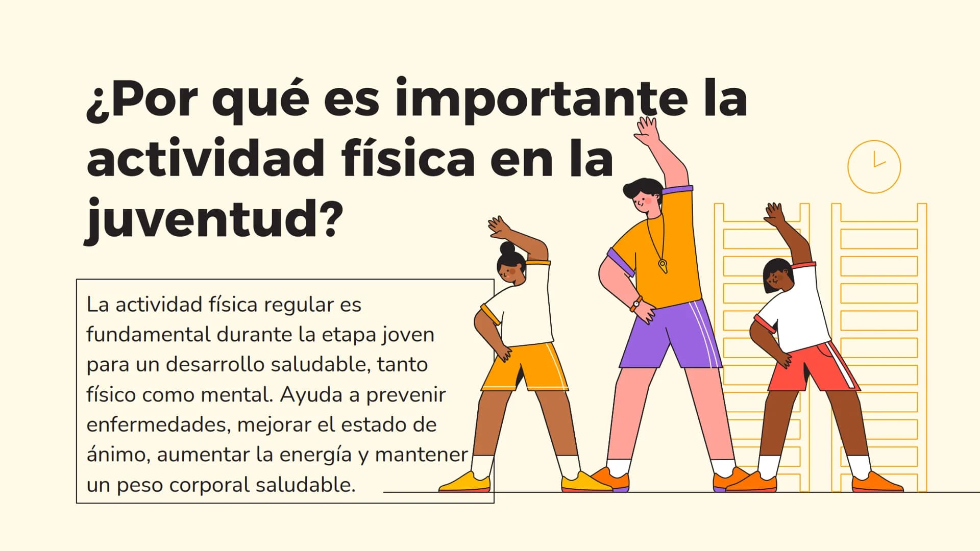 ¿Por qué es importante la
actividad física en la
juventud?
La actividad física regular es
fundamental durante la etapa joven
para un desarro
