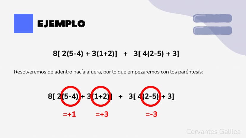 RECUERDA
01
02
03
Son de primer grado, por lo tanto sus exponentes serán
siempre de 1
Resolver de "adentro hacía afuera”. Primero se resulve