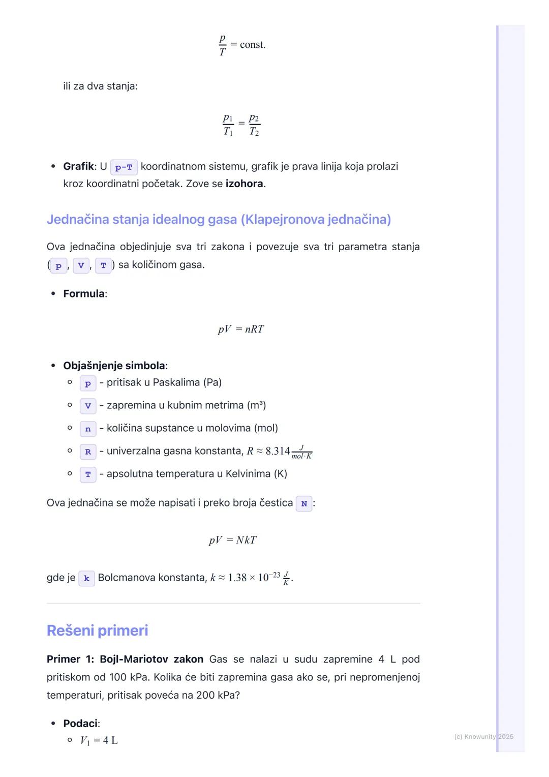 # Gasni Zakoni i Jednačina
# Stanja Idealnog Gasa

Uvod u gasne zakone

Gasni zakoni opisuju ponašanje gasova pod različitim uslovima. Oni p