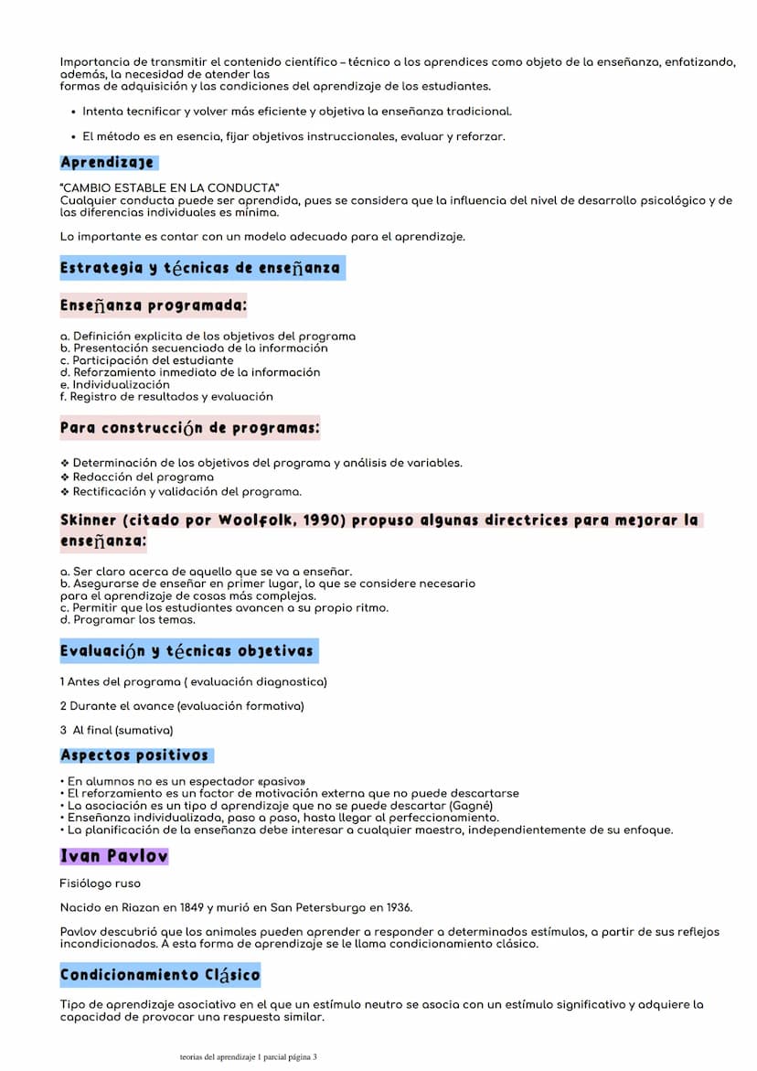 Teorías del aprendizaje
domingo, 14 de abril de 2024
07:00 p.m.
Que es aprendizaje
El aprendizaje es un proceso mediante el cual los seres h