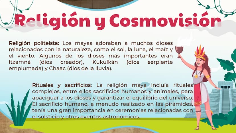 LA CIVILIZACIÓN
MAYA
מממממממממממממם Introducción
Los mayas fueron una de las
civilizaciones más importantes
de Mesoamérica. Su cultura
flore