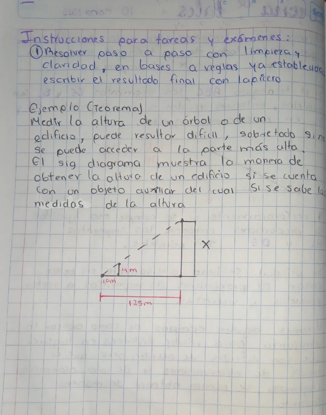 # Teorema de tales.
Scribe
10 Marzo 2025

Afirma que si trazamos una recta paralela a
alguno de los lados de un triángulo se produciría
un t