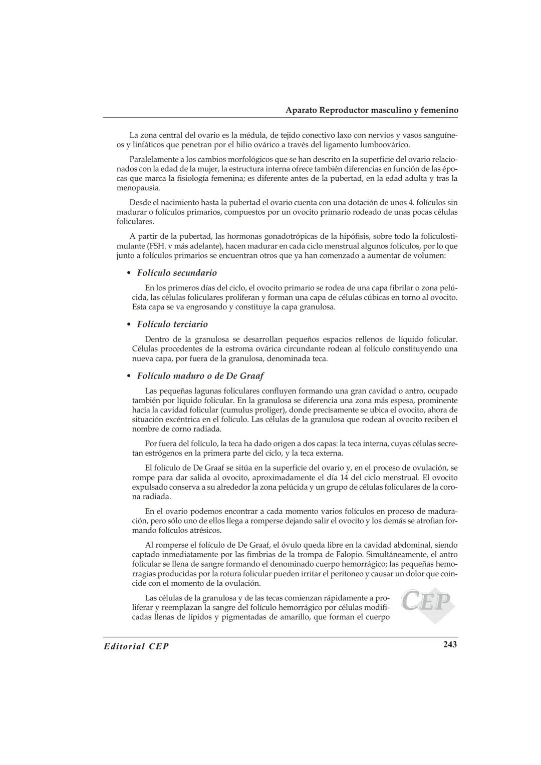 TEMA 46
ANATOMÍA Y FISIOLOGÍA DEL APARATO REPRODUCTOR
MASCULINO Y FEMEΝΙΝO
BIBLIOGRAFÍA
A. Cordova. Fisiologia Dinámica. Editorial Masson. 2