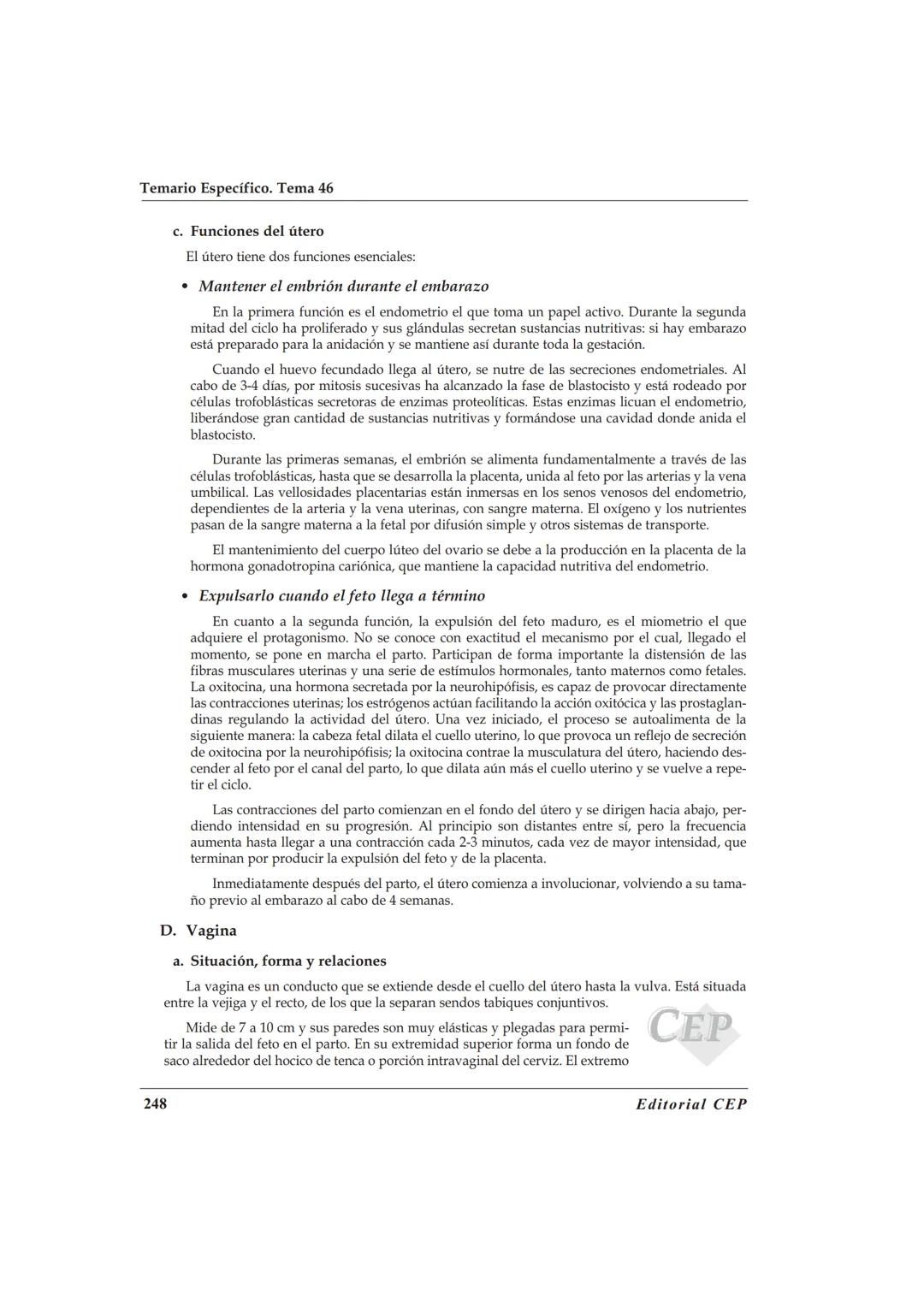TEMA 46
ANATOMÍA Y FISIOLOGÍA DEL APARATO REPRODUCTOR
MASCULINO Y FEMEΝΙΝO
BIBLIOGRAFÍA
A. Cordova. Fisiologia Dinámica. Editorial Masson. 2