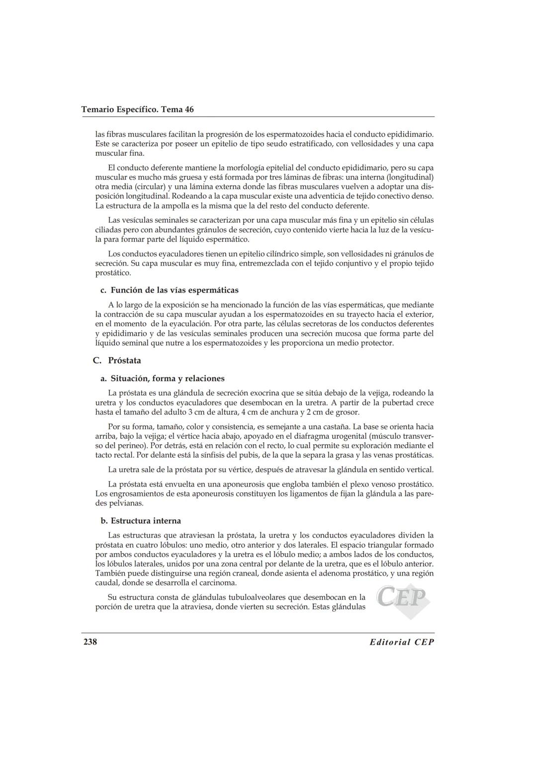 TEMA 46
ANATOMÍA Y FISIOLOGÍA DEL APARATO REPRODUCTOR
MASCULINO Y FEMEΝΙΝO
BIBLIOGRAFÍA
A. Cordova. Fisiologia Dinámica. Editorial Masson. 2