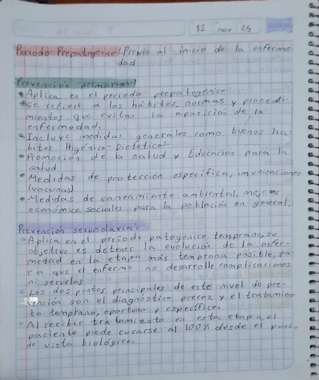 Scribe
7
που 25
# Historia Natural de la
## Enfermedad.
Es el curso 0 evolución que sigue un padeci-
miento cuando el paciente no recibe tra