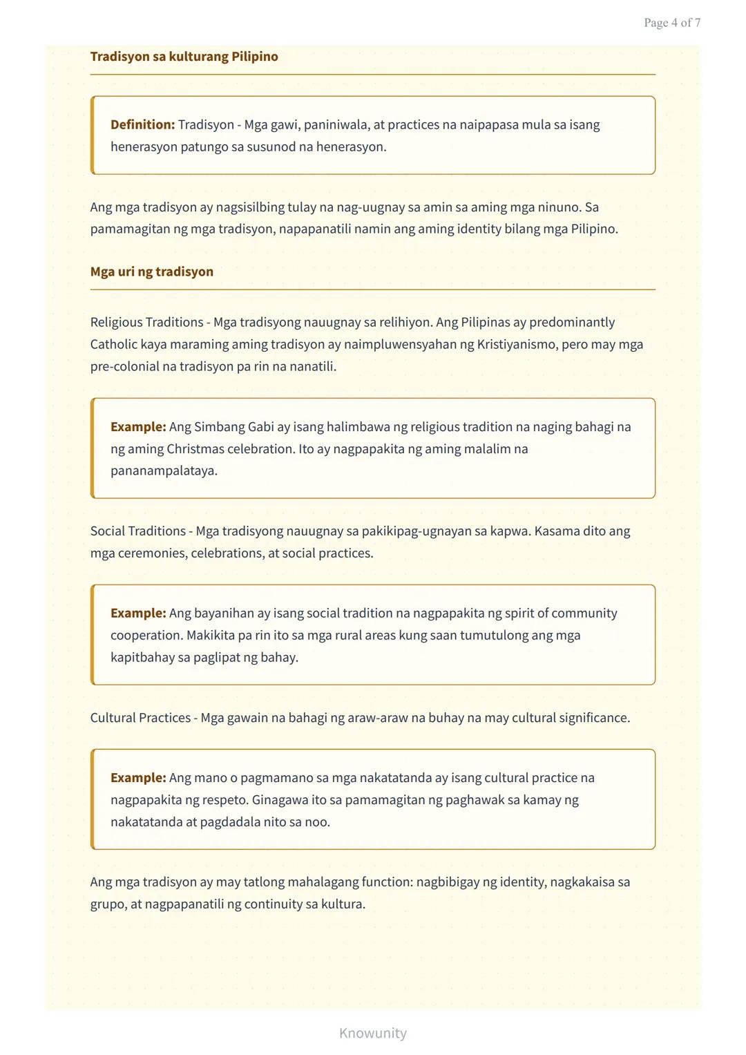 Antropolohiya: Kultura at Tradisyon sa Pilipinas
Pag-aaral sa kultura at tradisyon ng mga Pilipino sa pananaw ng
antropolohiya
Mga Layuning 